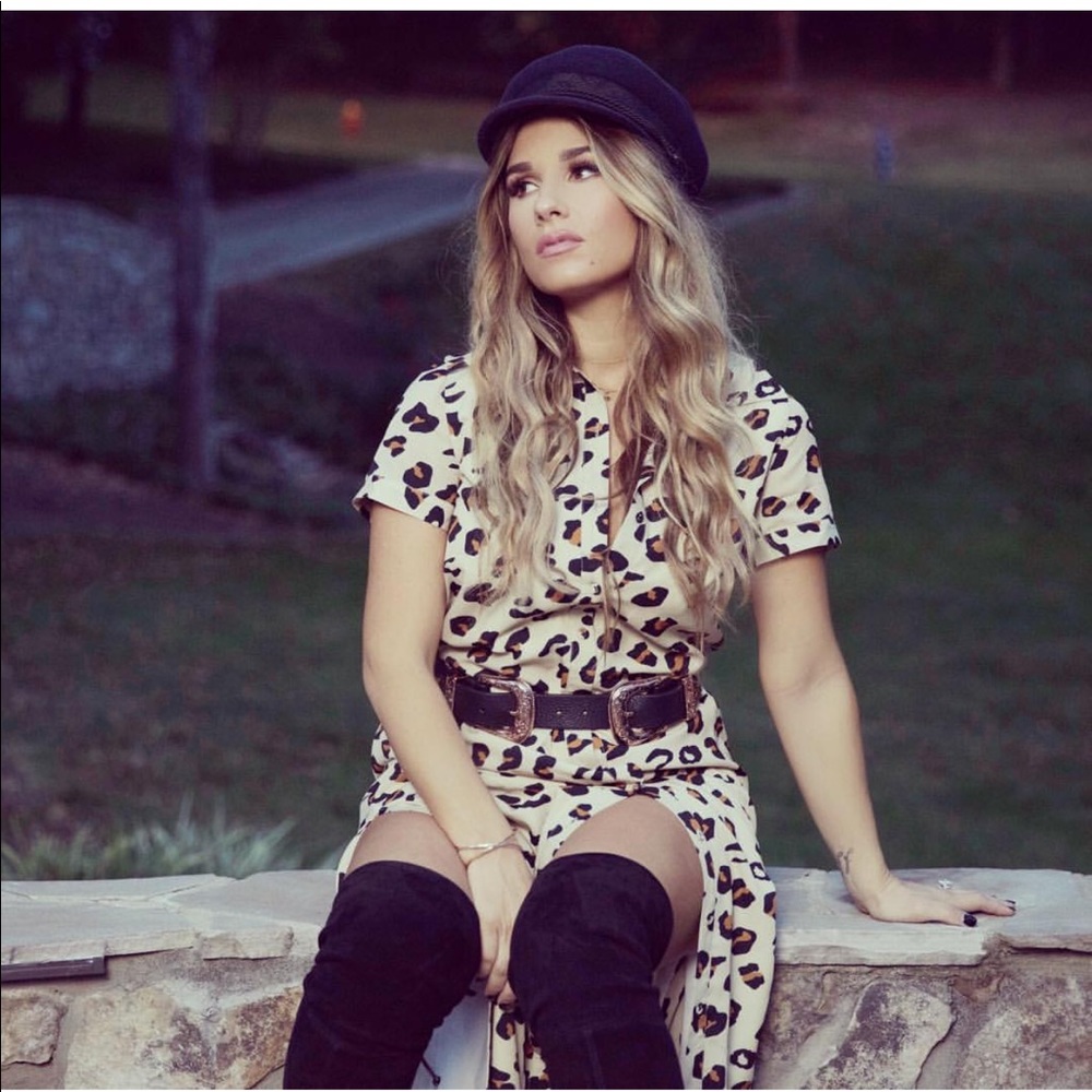 Kittenish Leopard Print Maxi Dress